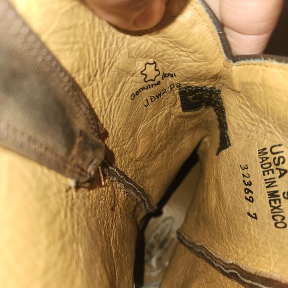 JB Dillion Genuine Goat Skin Western Size 9 Western Cowgirl JNW2308 Embroidery - Picture 8 of 11